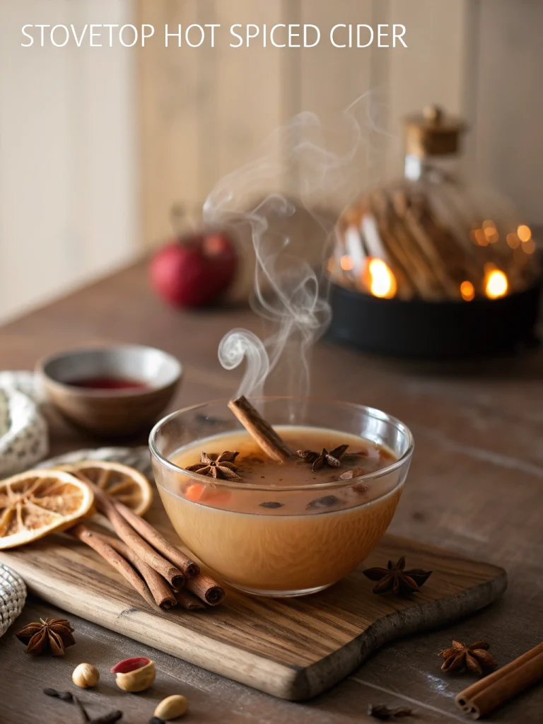 Stovetop Hot Spiced Cider