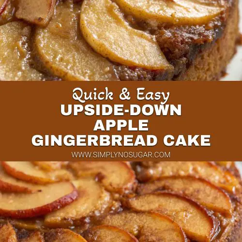 Upside-Down Apple Gingerbread Cake pinterest