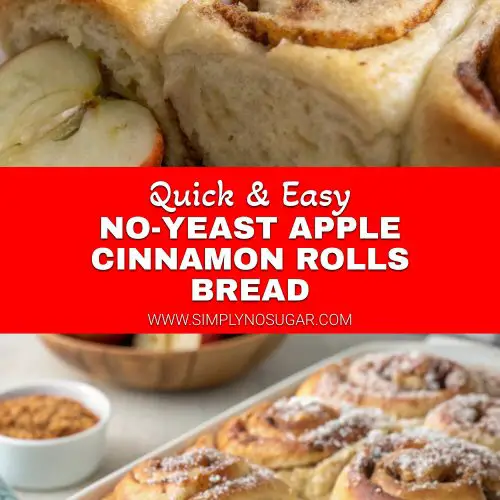 No-Yeast Apple Cinnamon Rolls Bread pinterest