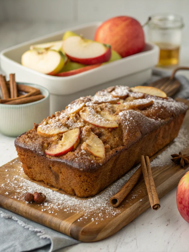 Spiced Rum Apple Bread