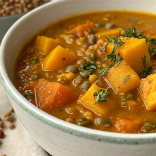 Anti-Inflammatory Butternut Squash and Lentil Soup 1