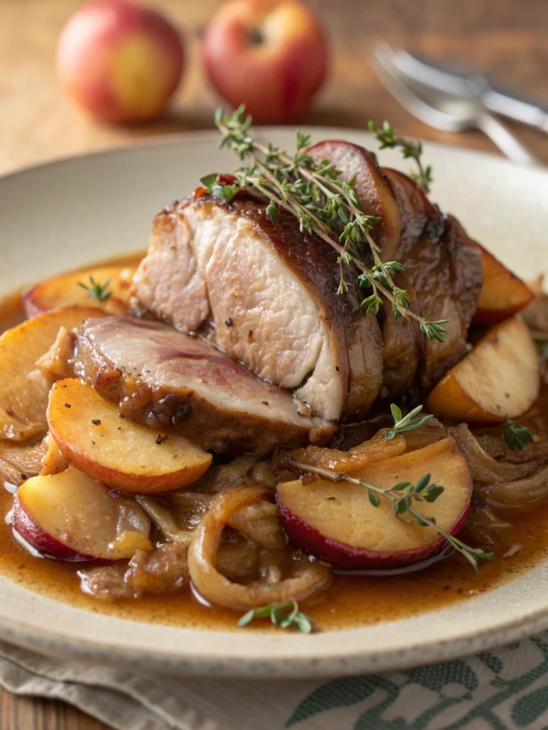 Apple Cider Braised Pork Shoulder