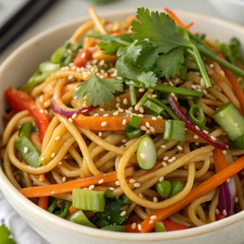 Asian sesame noodle salad 1
