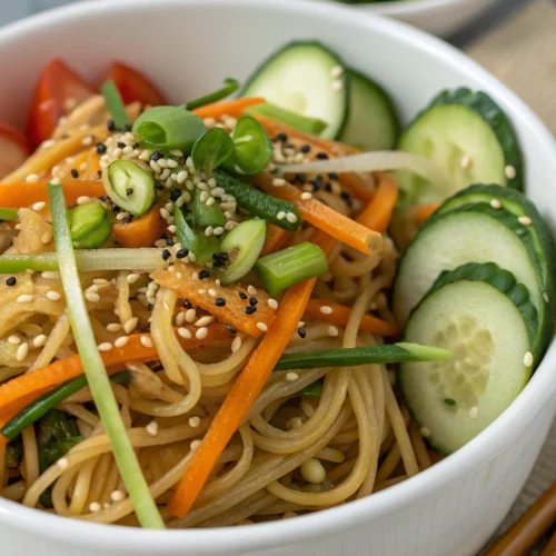 Asian sesame noodle salad 1