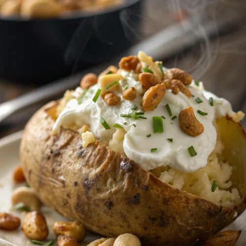 Baked Potato with Cashew Sour Cream 1