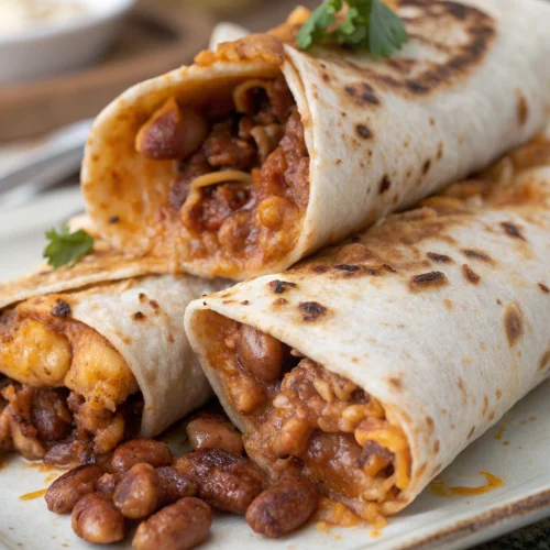 Bean and cheese burritos 1