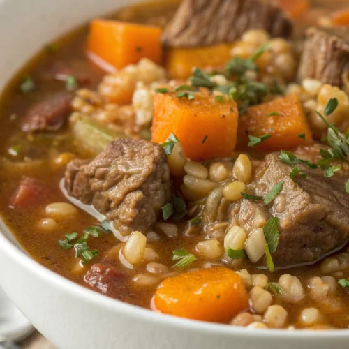 Beef and Barley Soup 1