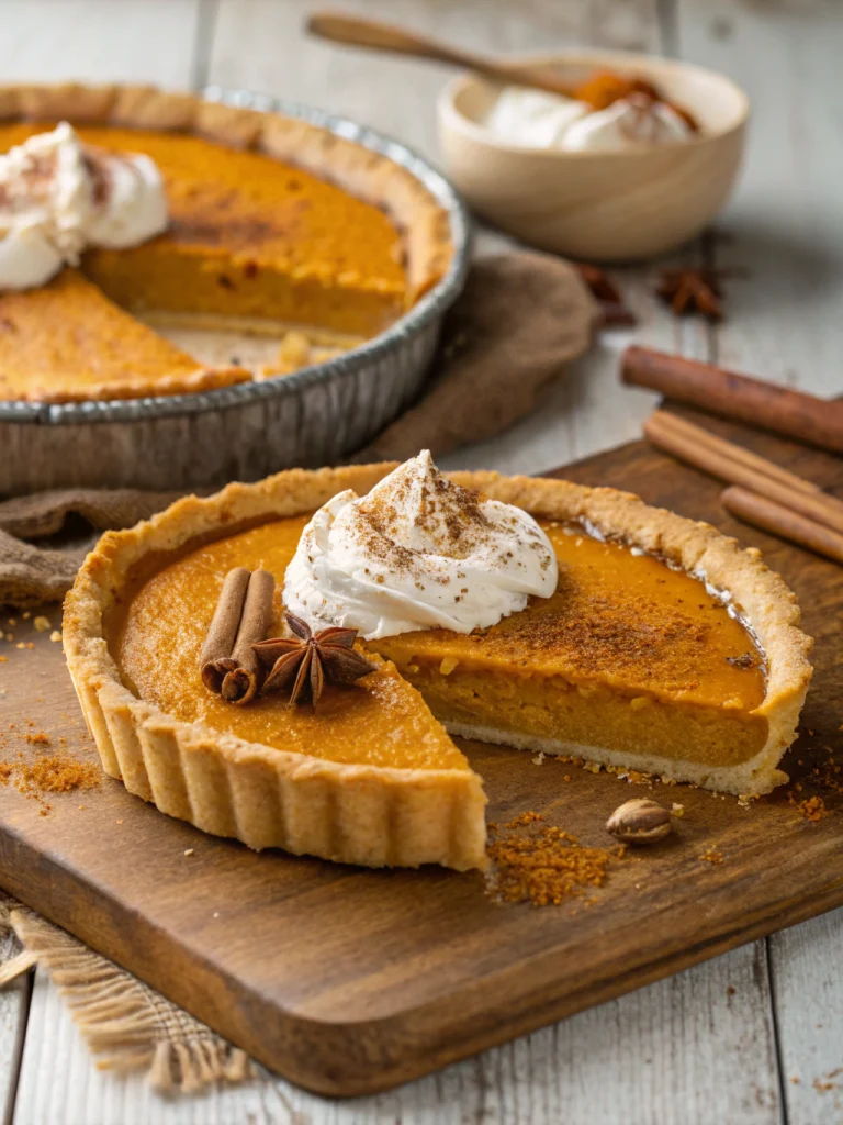 Bourbon pumpkin pie