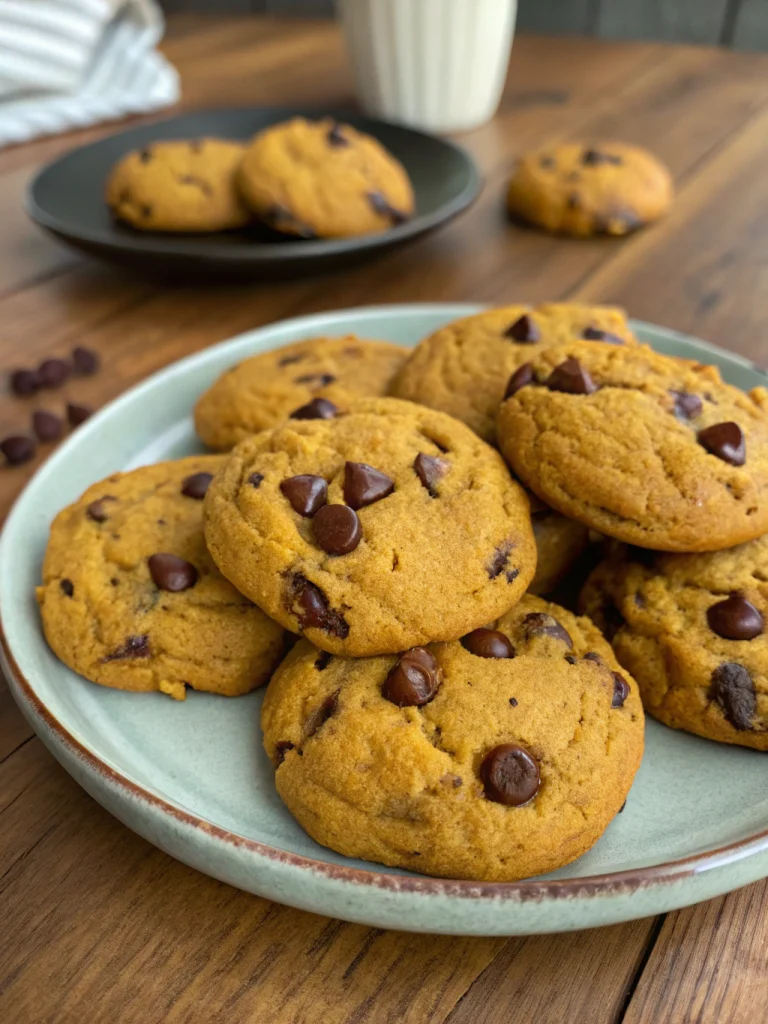 Brown Butter Pumpkin Chocolate Chip Cookies