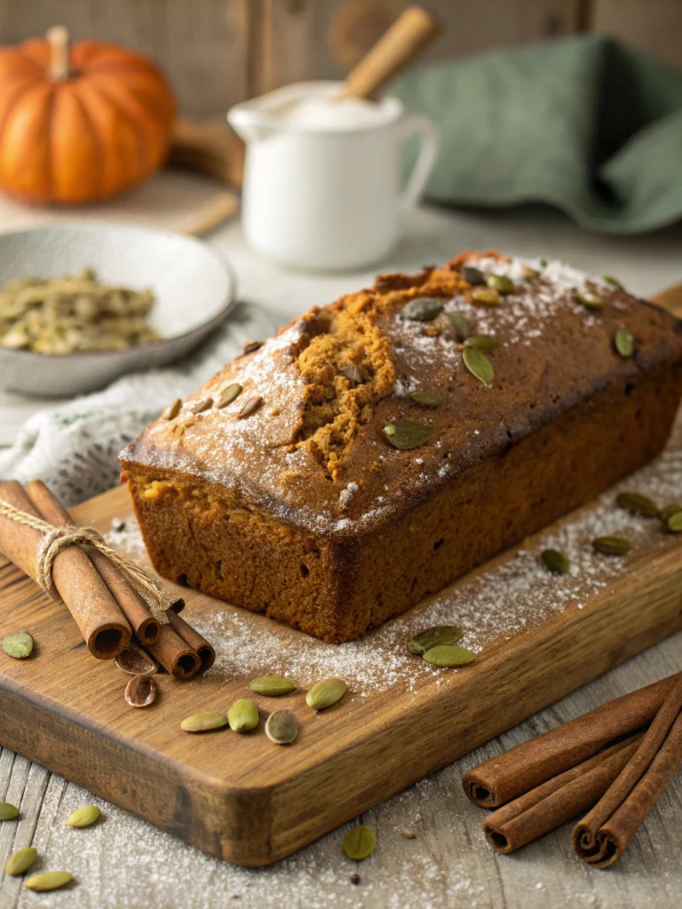 Brown butter pumpkin bread