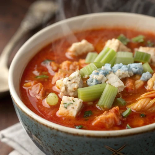 Buffalo Blue Cheese Chicken Soup 1