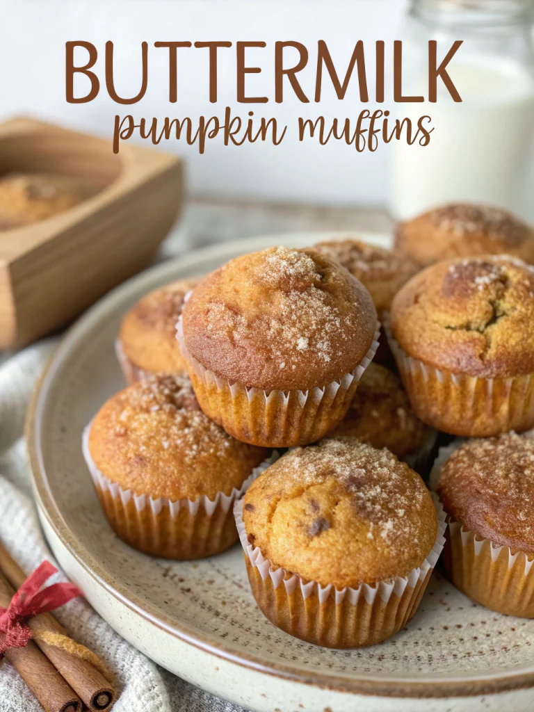 Buttermilk pumpkin muffins