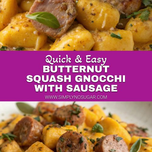 Butternut Squash Gnocchi with Sausage pinterest