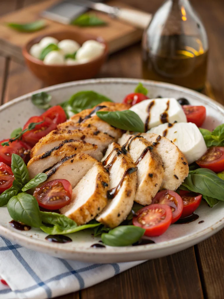 Caprese chicken salad