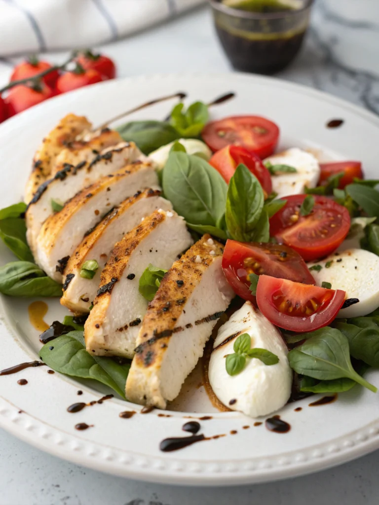 Caprese chicken salad