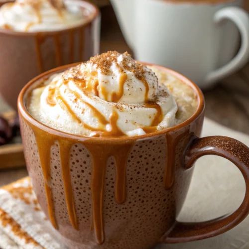 Caramel pumpkin spice latte 1