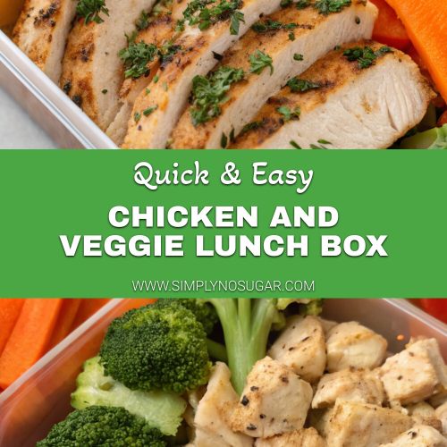 Chicken and veggie lunch box pinterest