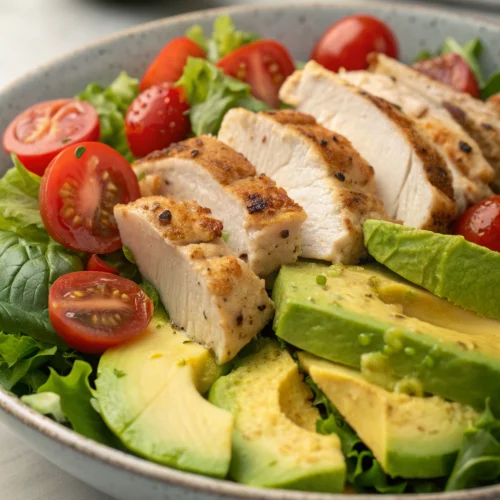 Chicken avocado salad 1