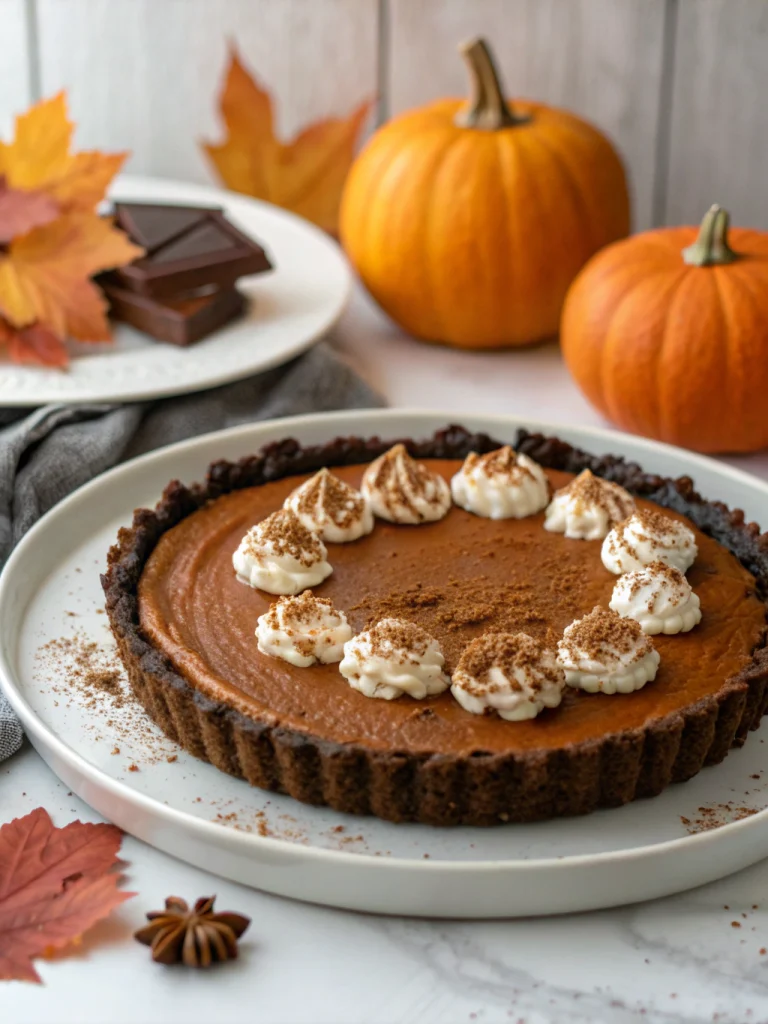 Chocolate pumpkin pie