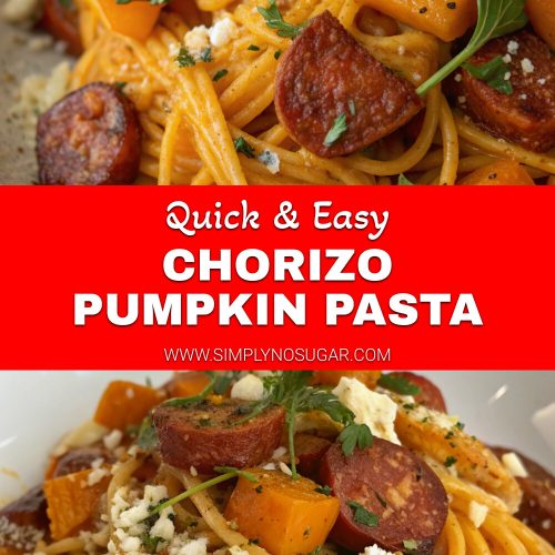 Chorizo Pumpkin Pasta pinterest