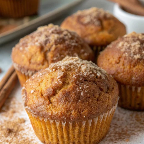 Cinnamon sugar pumpkin muffins 1