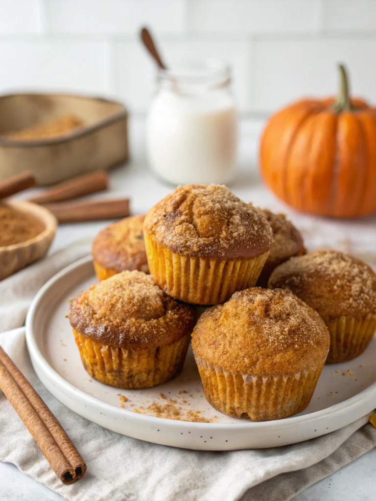 Cinnamon sugar pumpkin muffins