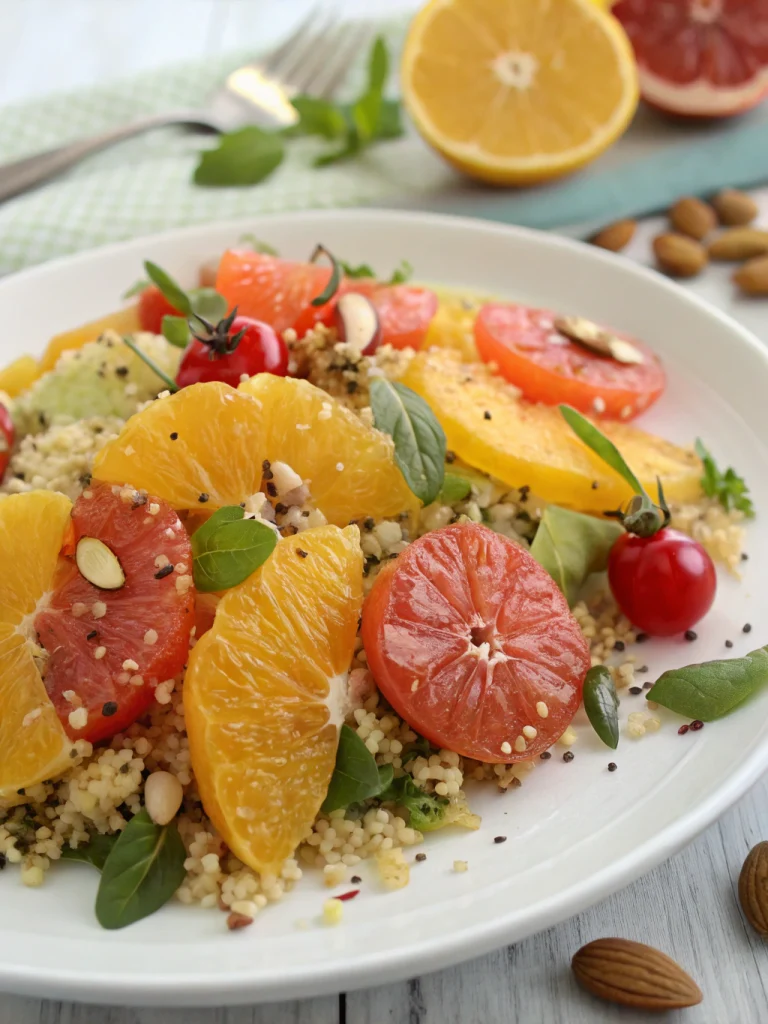 Citrus quinoa salad