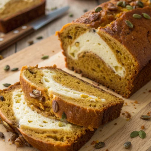 Cream cheese pumpkin bread 1