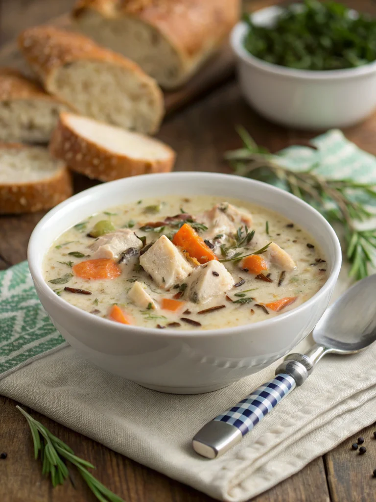 Creamy Chicken and Wild Rice Soup