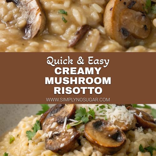 Creamy mushroom risotto pinterest