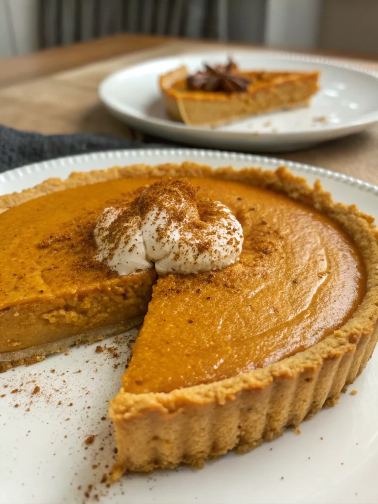 Crustless pumpkin pie