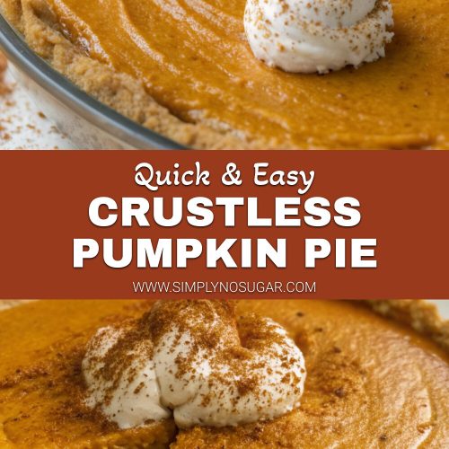 Crustless pumpkin pie pinterest