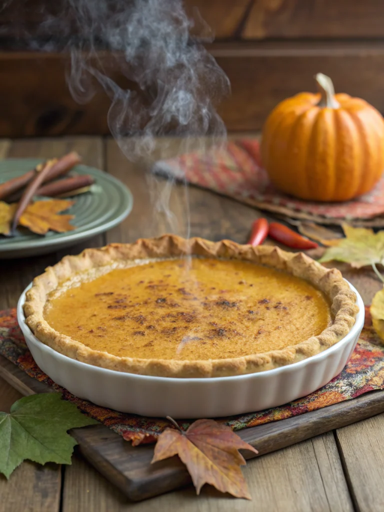 Deep dish pumpkin pie