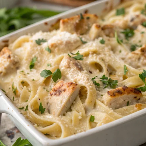 Dump and Bake Chicken Alfredo 1