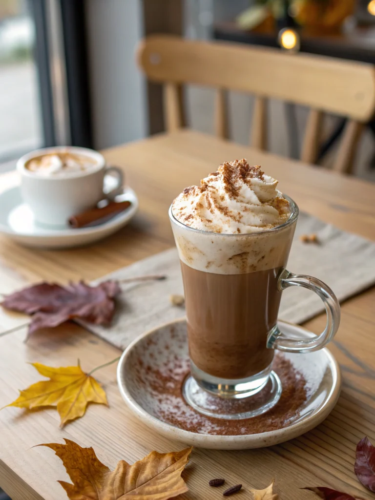 Iced pumpkin spice latte