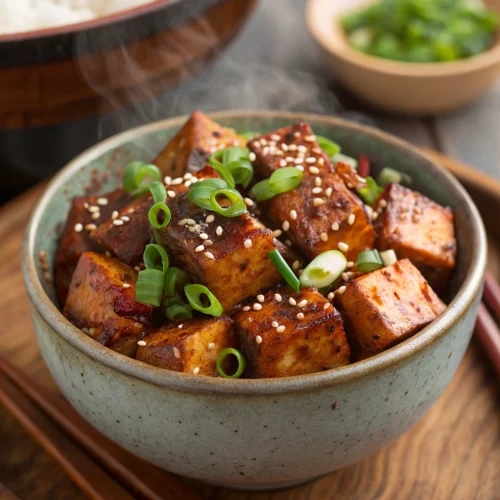 Korean BBQ tofu bowl 1