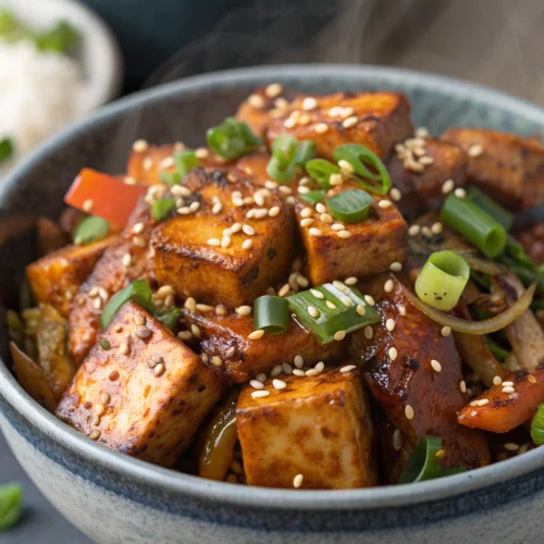 Korean BBQ tofu bowl 1