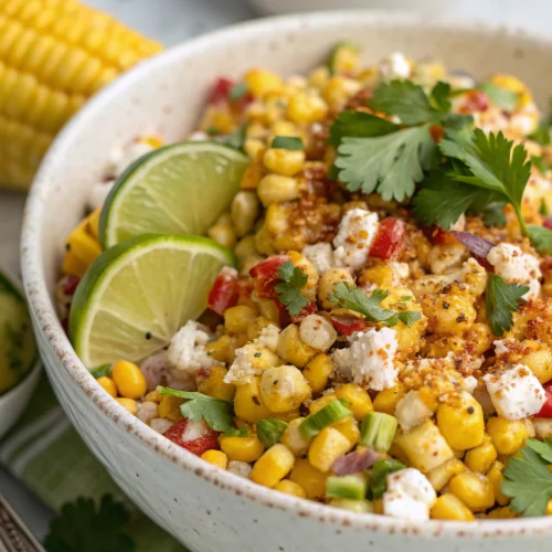 Mexican street corn salad bowl 1