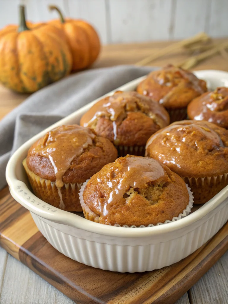 Moist pumpkin muffins