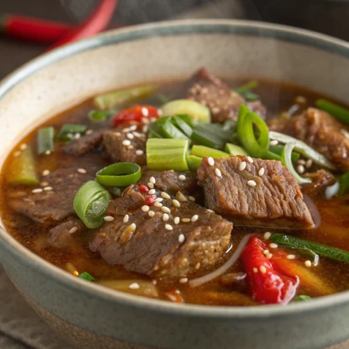 Mongolian Beef Soup 1