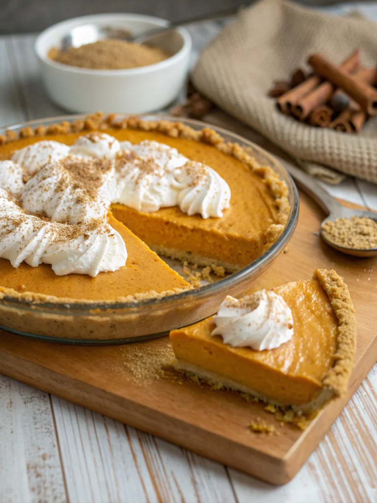 No-bake pumpkin pie
