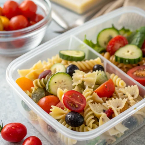 Pasta salad lunch box 1