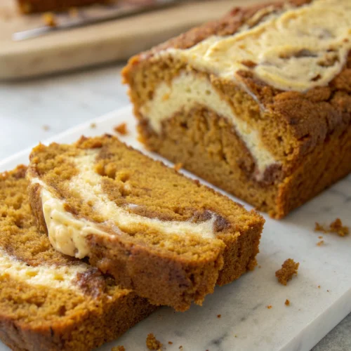Pumpkin Cream Cheese Bread 1
