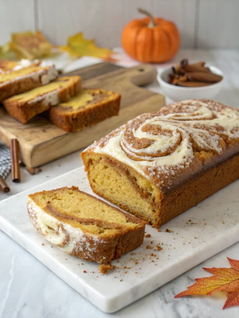 Pumpkin Cream Cheese Bread