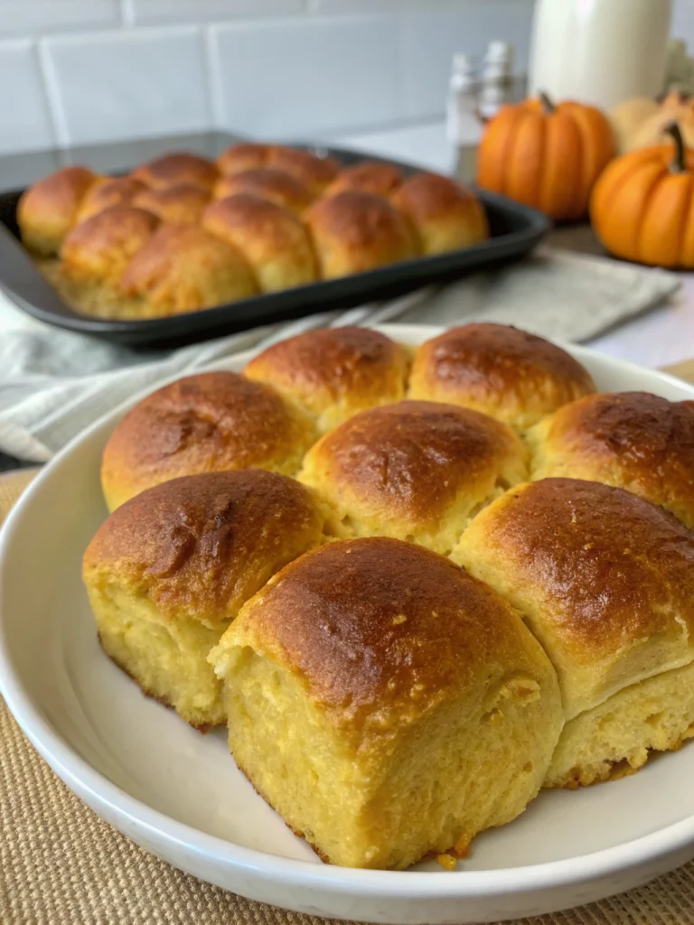 Pumpkin Dinner Rolls