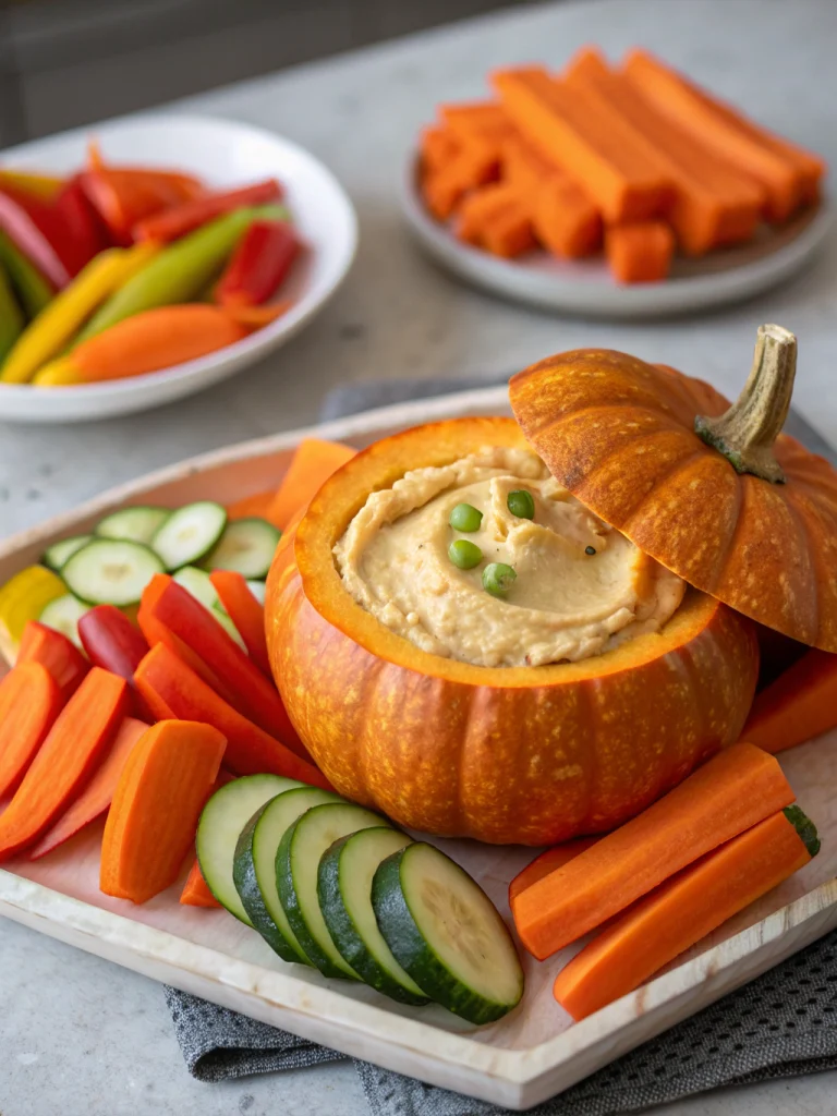 Pumpkin Halloween Hummus