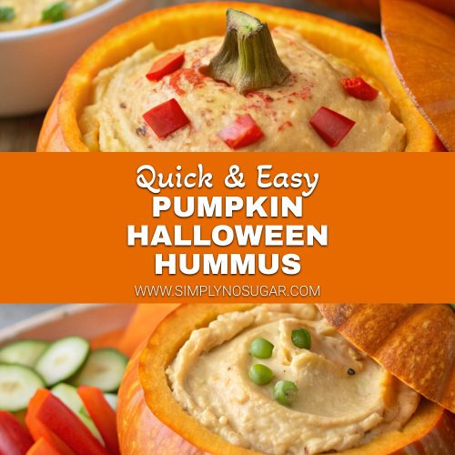 Pumpkin Halloween Hummus pinterest