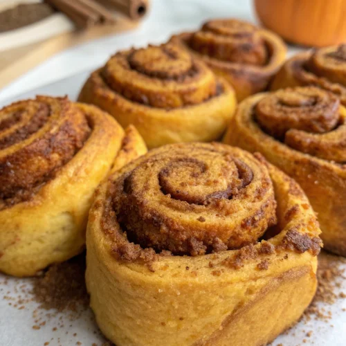 Pumpkin Spice Cinnamon Rolls 1