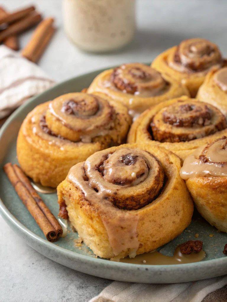 Pumpkin Spice Cinnamon Rolls
