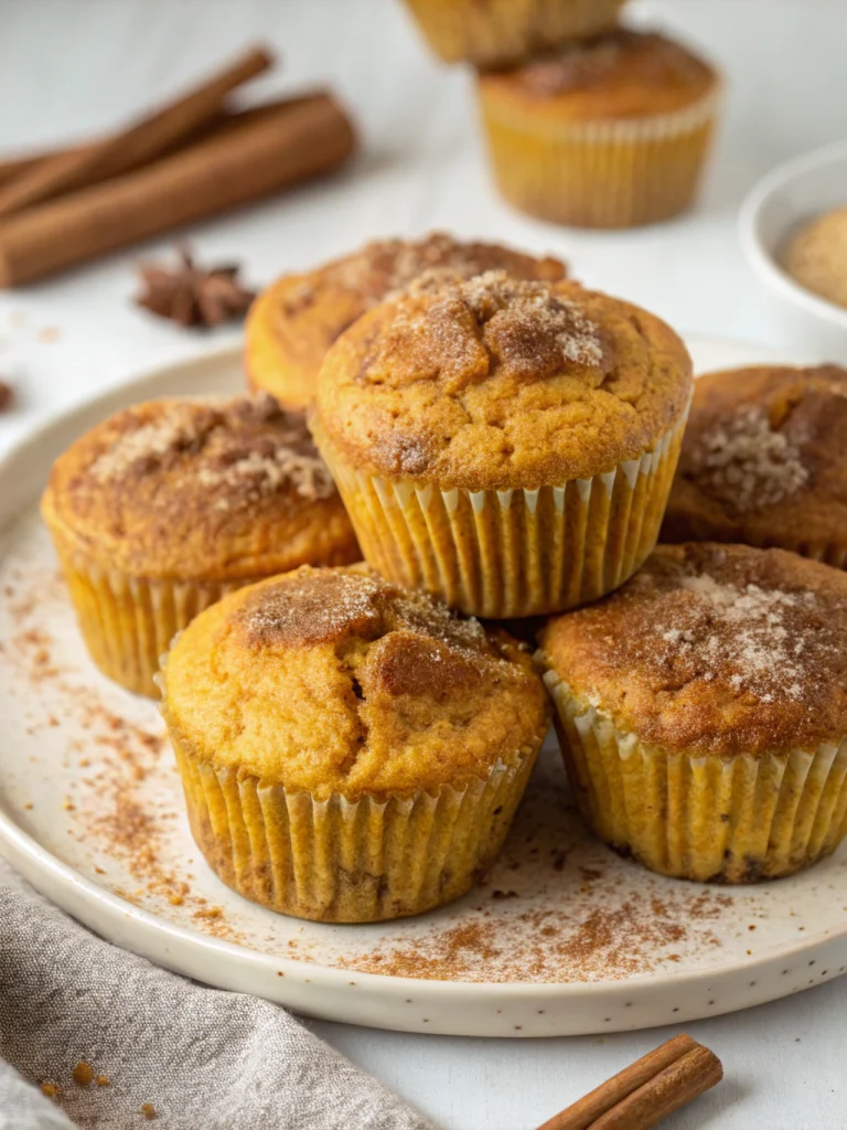 Pumpkin almond flour muffins